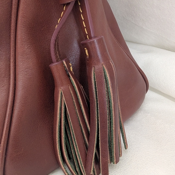 Dooney & Bourke Florentine Large Domed Buckle Satchel Chestnut Brown NWT - Picture 6 of 16